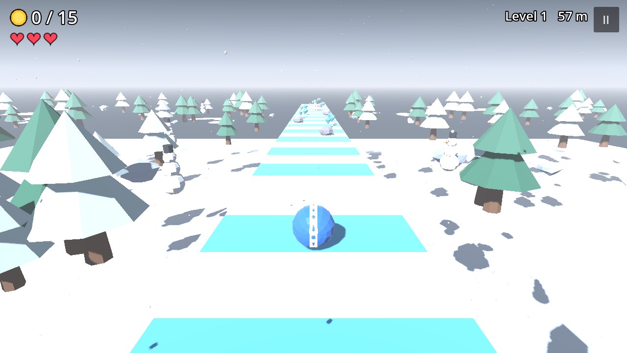 3D Snow Ball Roller screenshot